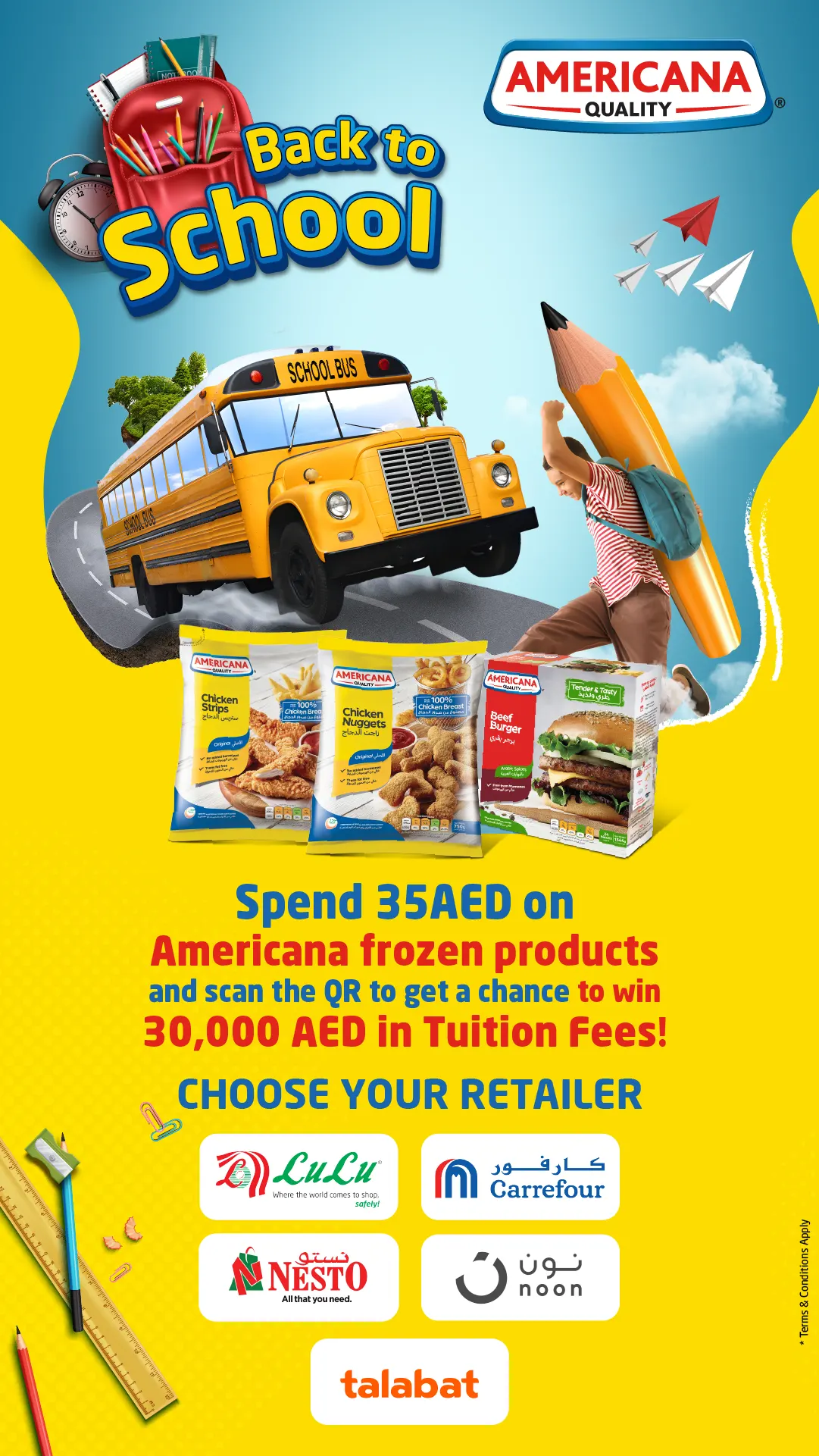 Americana Back to School Scan & Win Tuition Fees Campaign screen 2