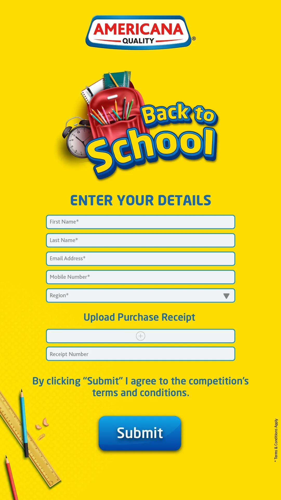 Americana Back to School Scan & Win Tuition Fees Campaign screen 3