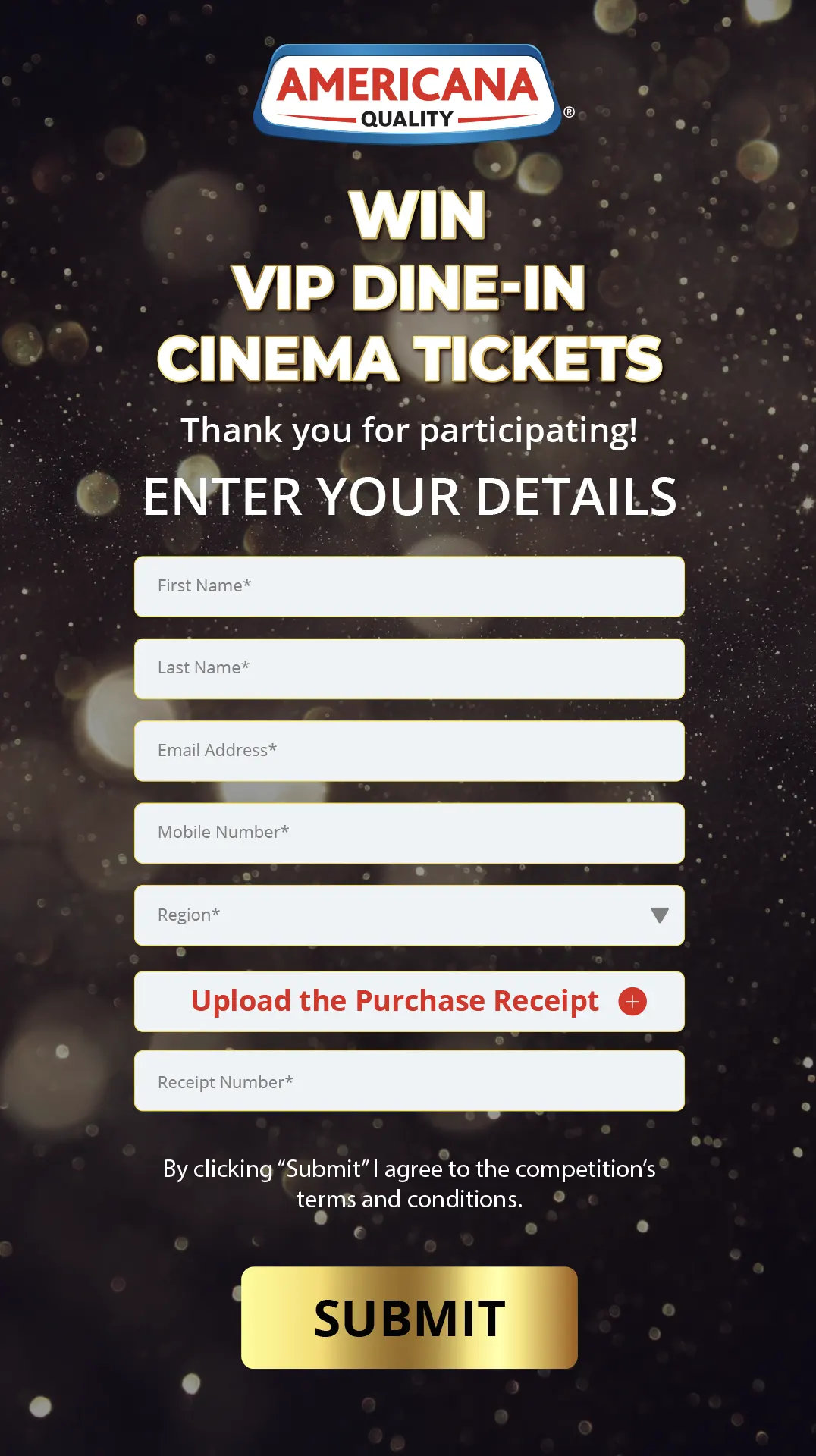 Americana Disha Patani Meet & Greet Scan & Win VIP Cinema Campaign screen 2