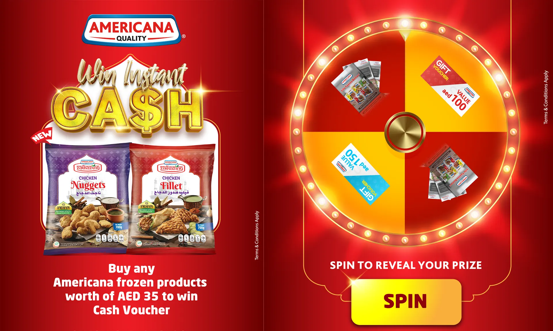 Americana Scan & Win Cash Voucher Campaign