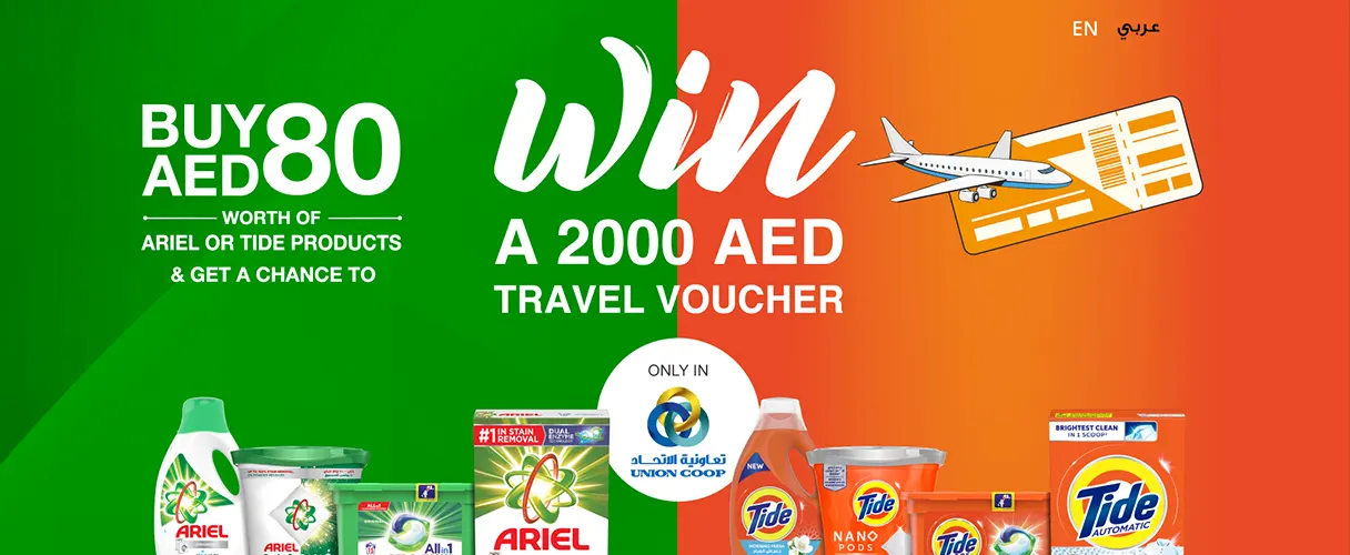 Ariel & Tide Scan & Win – AED 2,000 Travel Voucher Campaign