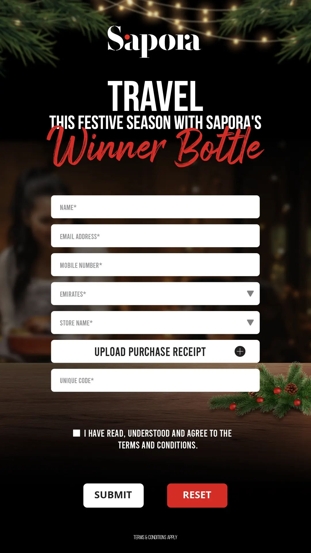 Sapora Christmas Campaign – Travel This Festive Season screen 2